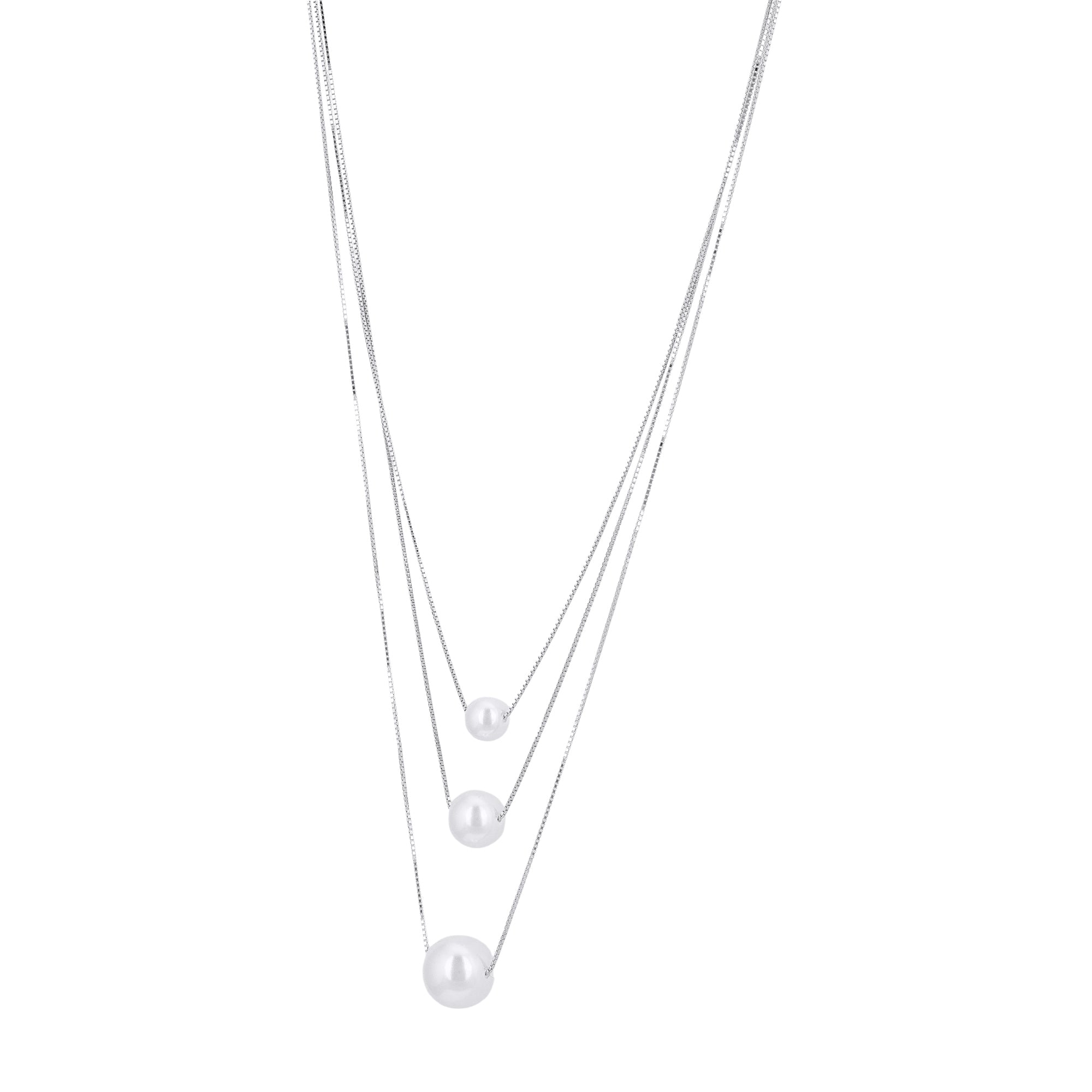 925 Sterling Silver Celestara Trio layered Chain For Women