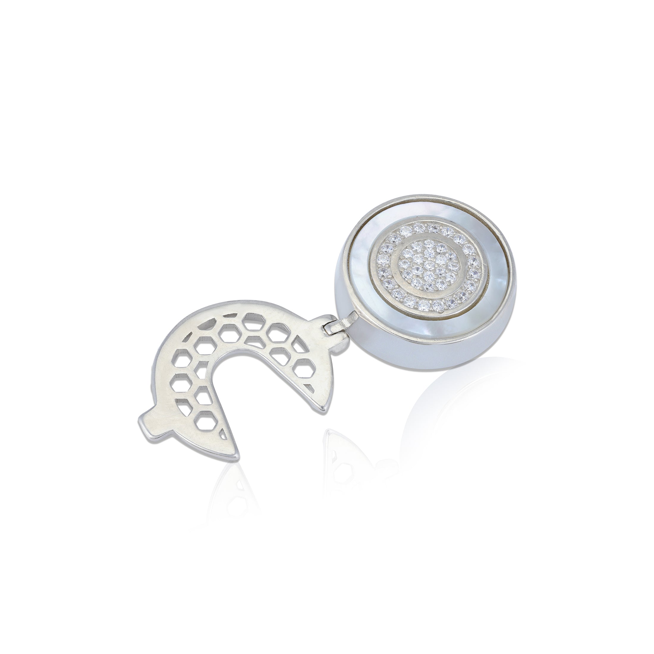 925 Sterling Silver Constellation Halo Sparkle Coat Pin for Men