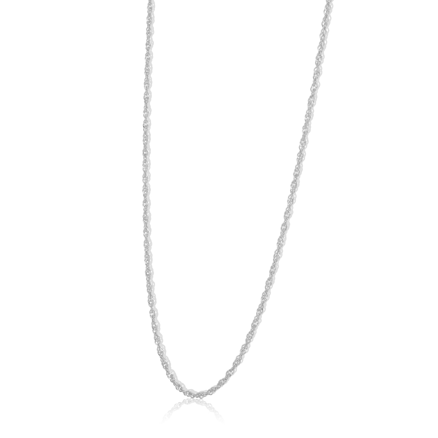 925 Sterling Silver Delicate Rope Link Chain for Men