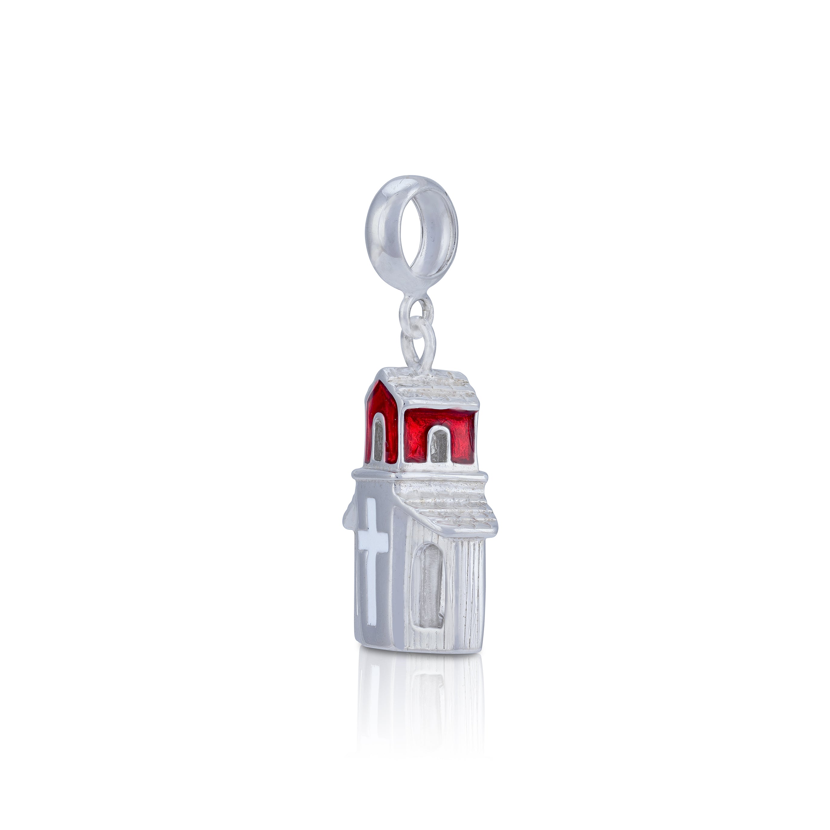 925 Sterling Silver Divine Cross Cathedral Charm Pendant for Women