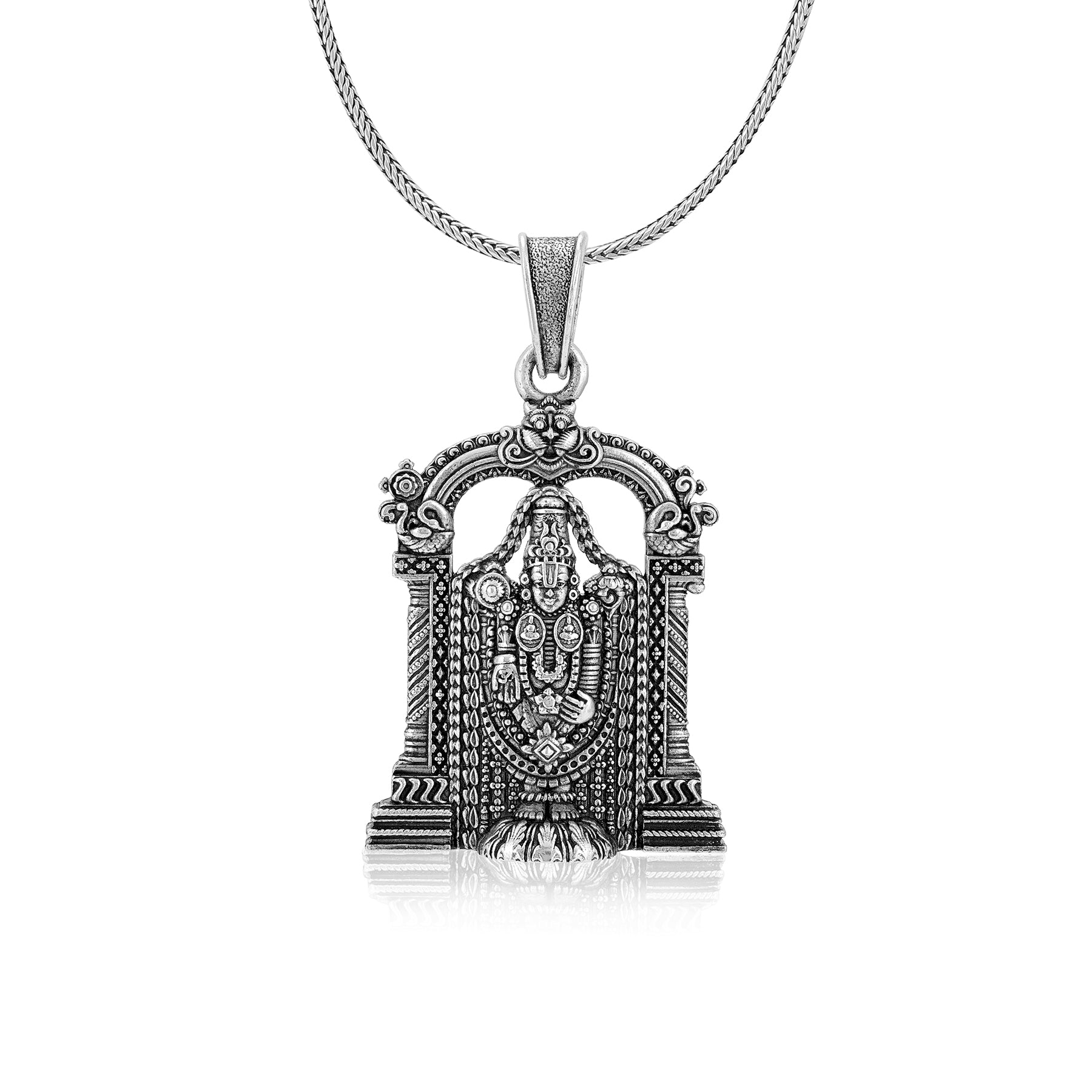 925 Sterling Silver Divine Perumal Oxidised Pendants for Men & Women