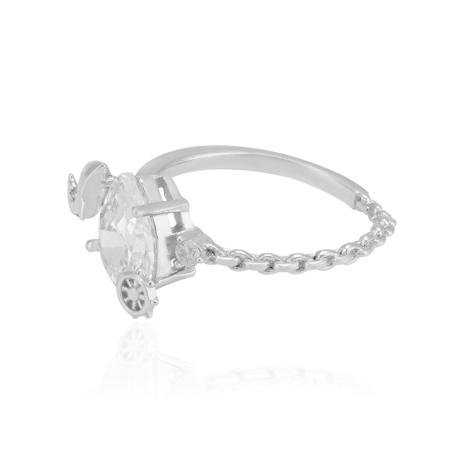 925 Sterling Silver Dream Voyage Elephant Wheel Ring for Women