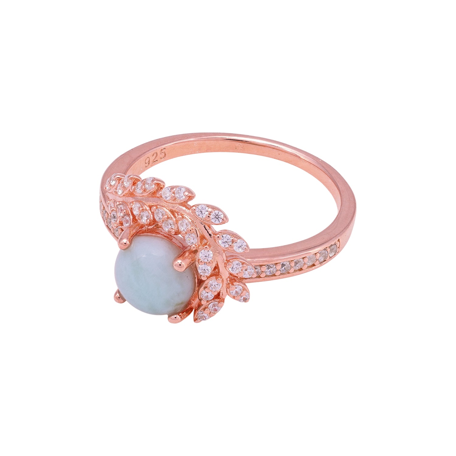 925 Sterling Silver Exquisite Azure Petal Ring Foir Women