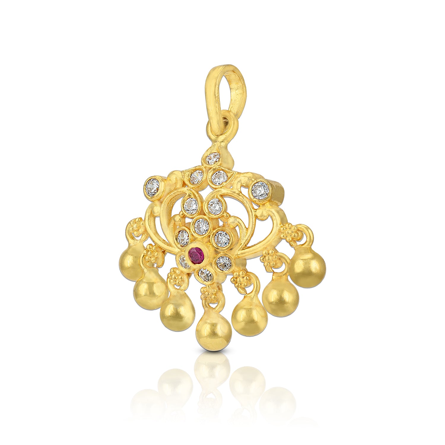 925 Sterling Silver Exquisite Flares Centre Pendant For Women