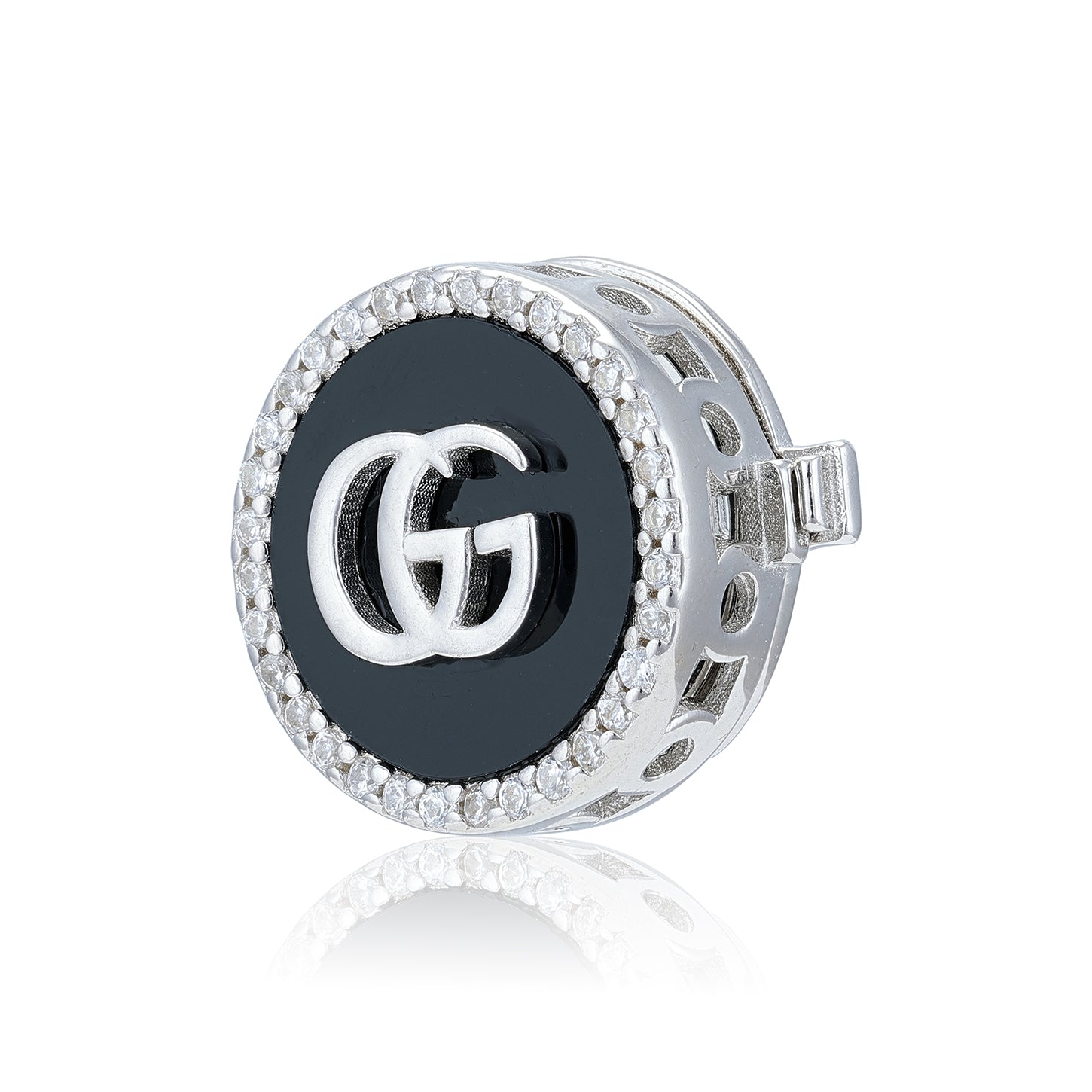 925 Sterling Silver GG Monogram Coat pin for Men
