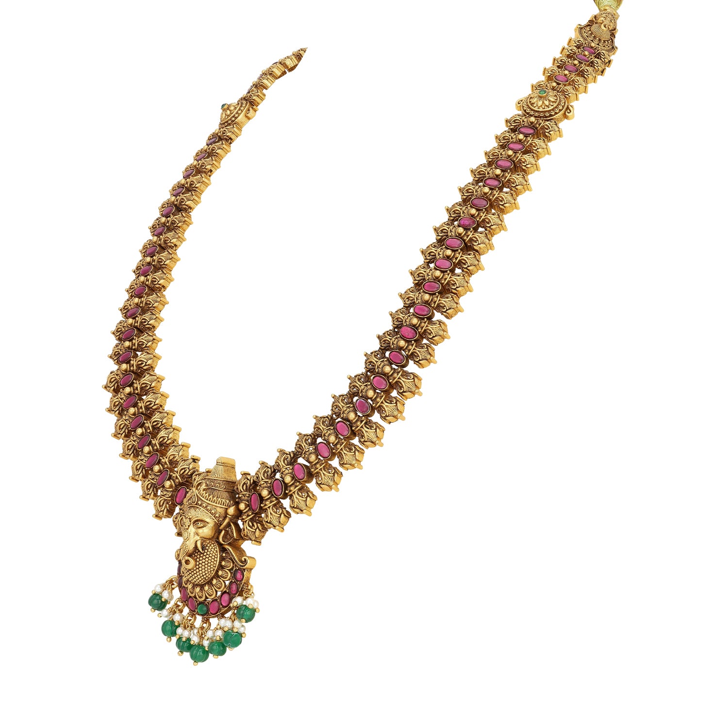 925 Sterling Silver Ganesh Statement Necklace for Women