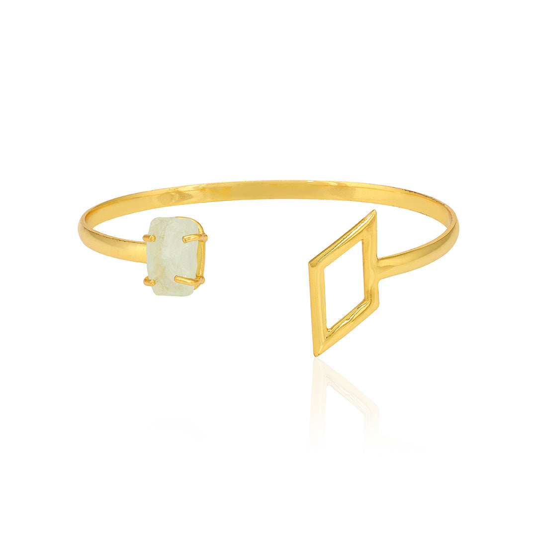 Sterling Silver Gold Plated Chic Fluorite Kada