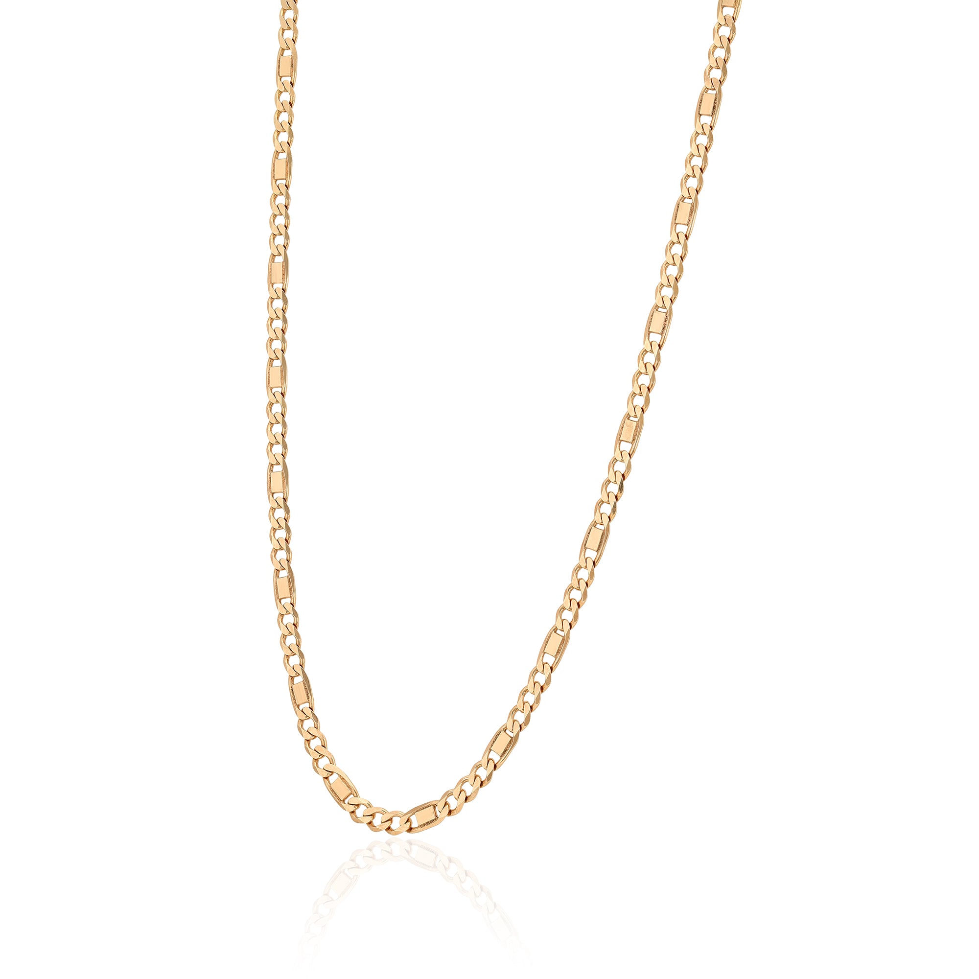 925 Sterling Silver Gold Plated Cuban Chain For Women