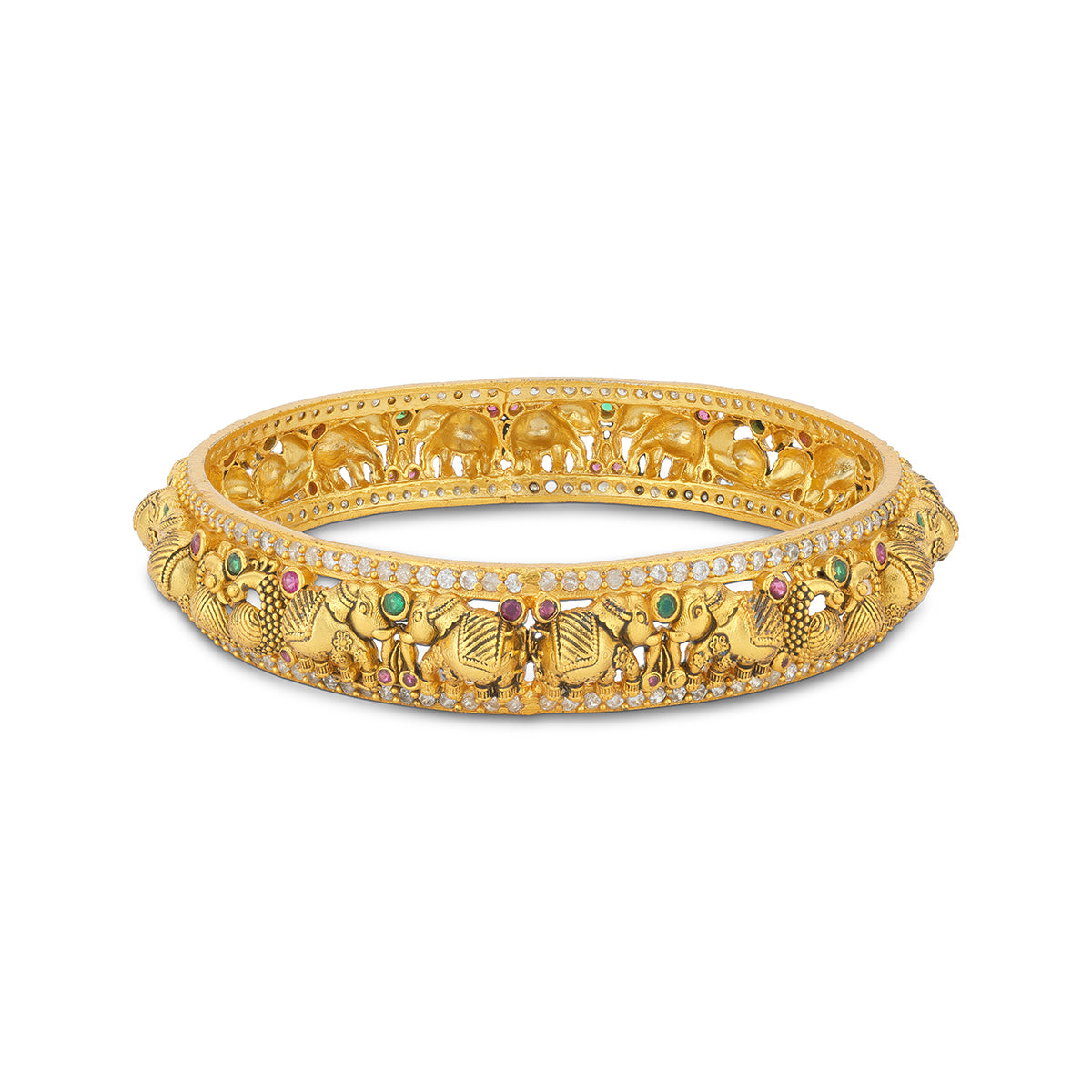 925 Sterling Silver Heritage Peacock Bangle for Women