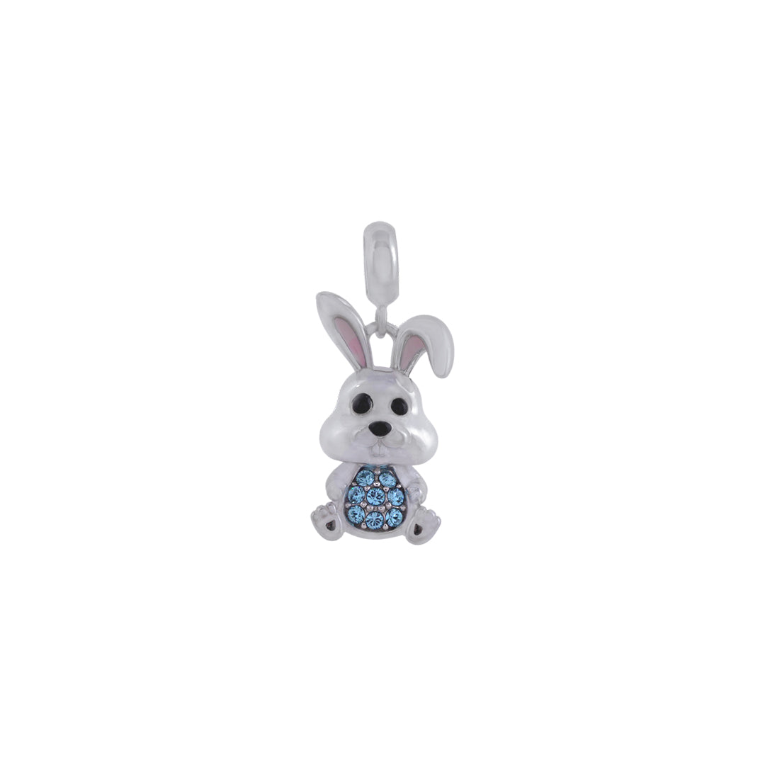 925 Sterling Silver Honey Bun Rhodium Plated Pendant For Kids
