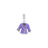 925 Sterling Silver Lavender Coat Rhodium Plated Pendant For Kids