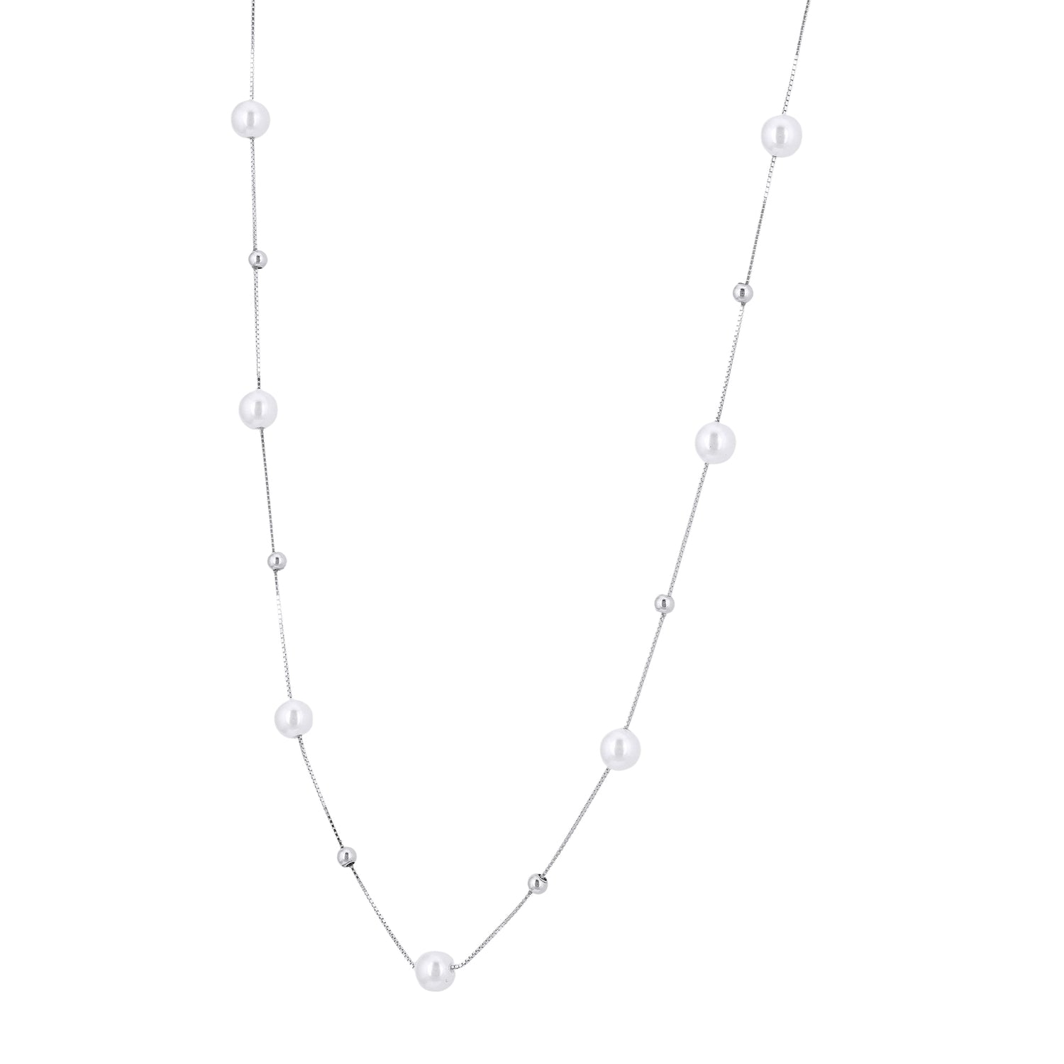 925 Sterling Silver Pearl Gleam Silverdew  Chain For Women