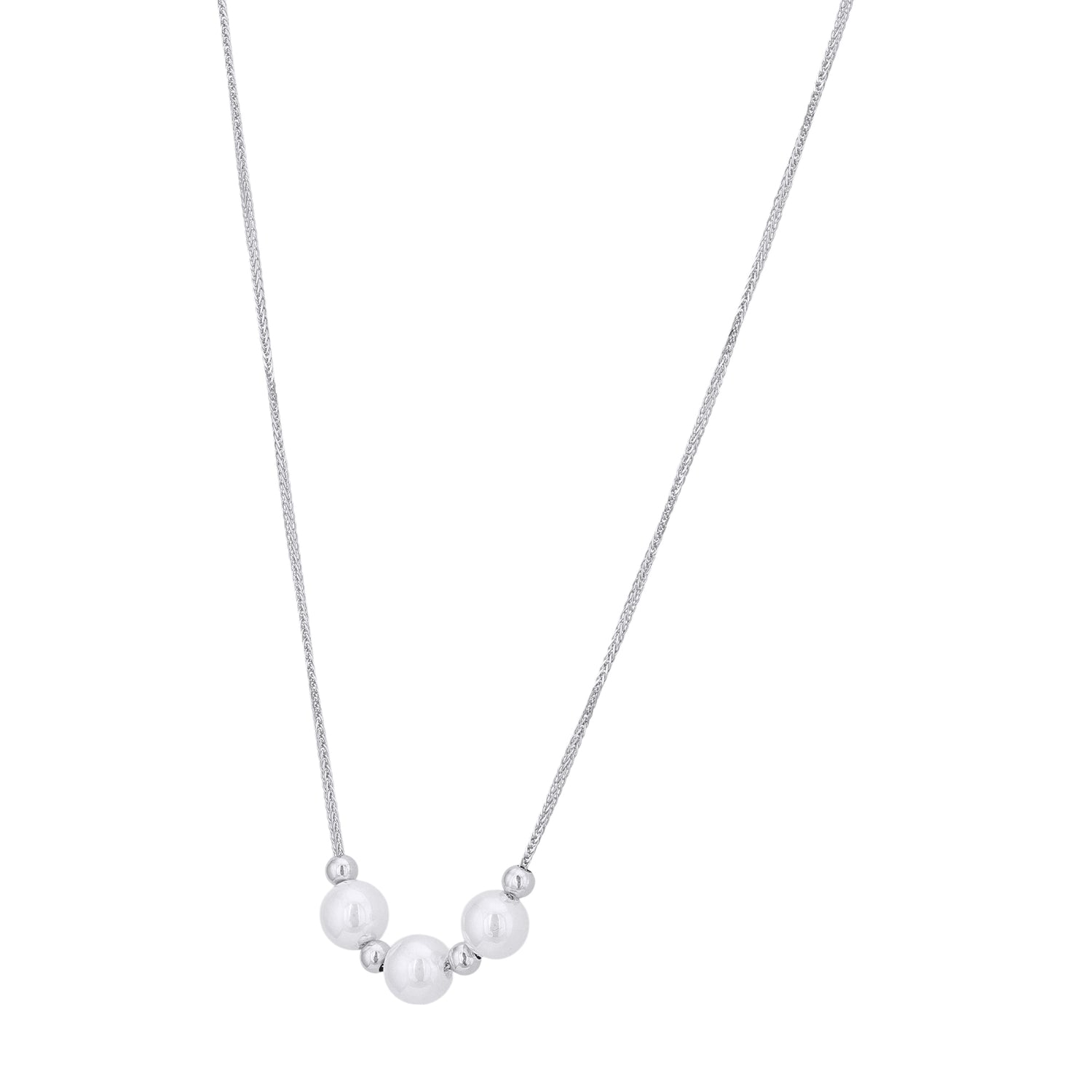 925 Sterling Silver Regal Pearl Arc Chain For Women