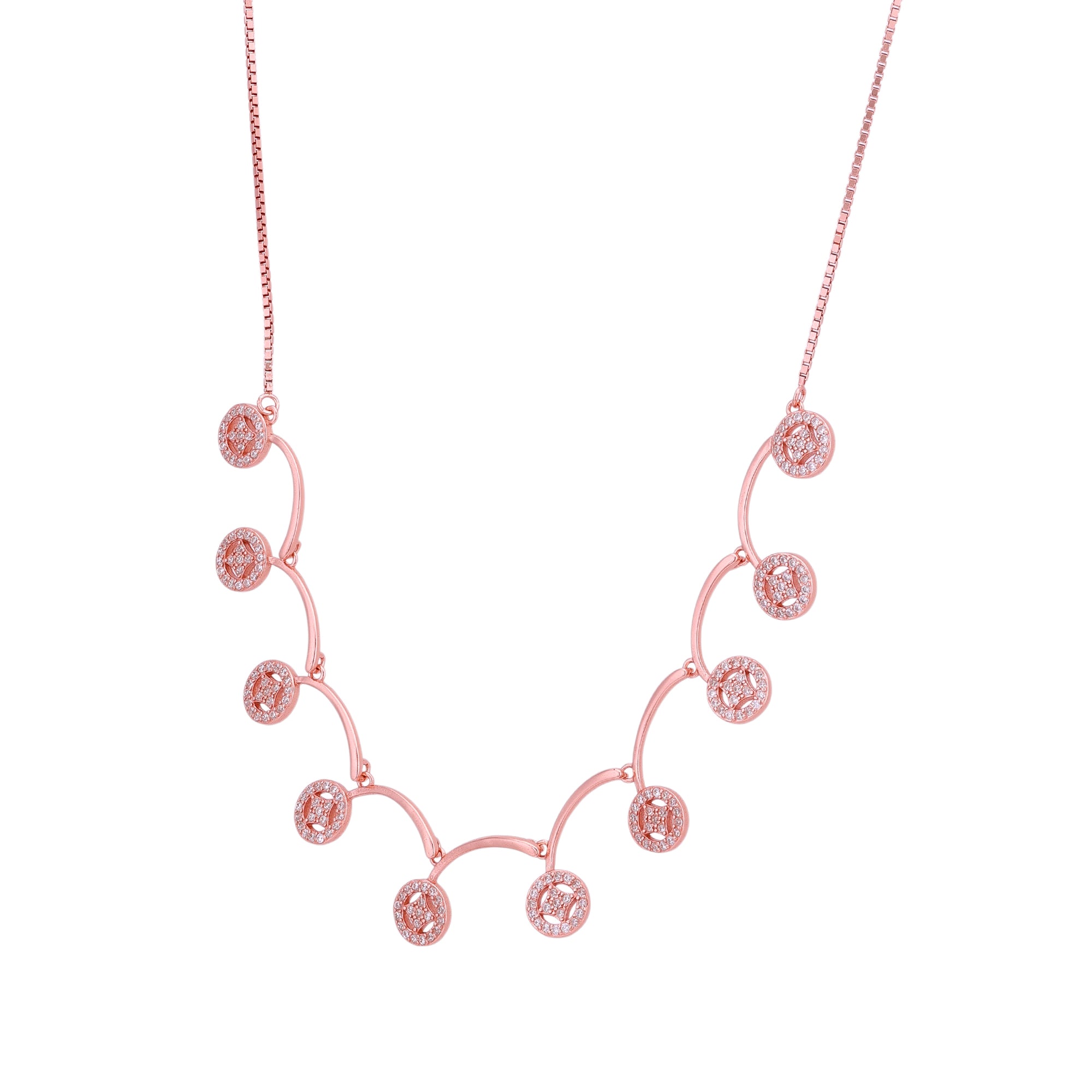 925 Sterling Silver Rose Gold Twisted Trail Butterfly Necklace for Women