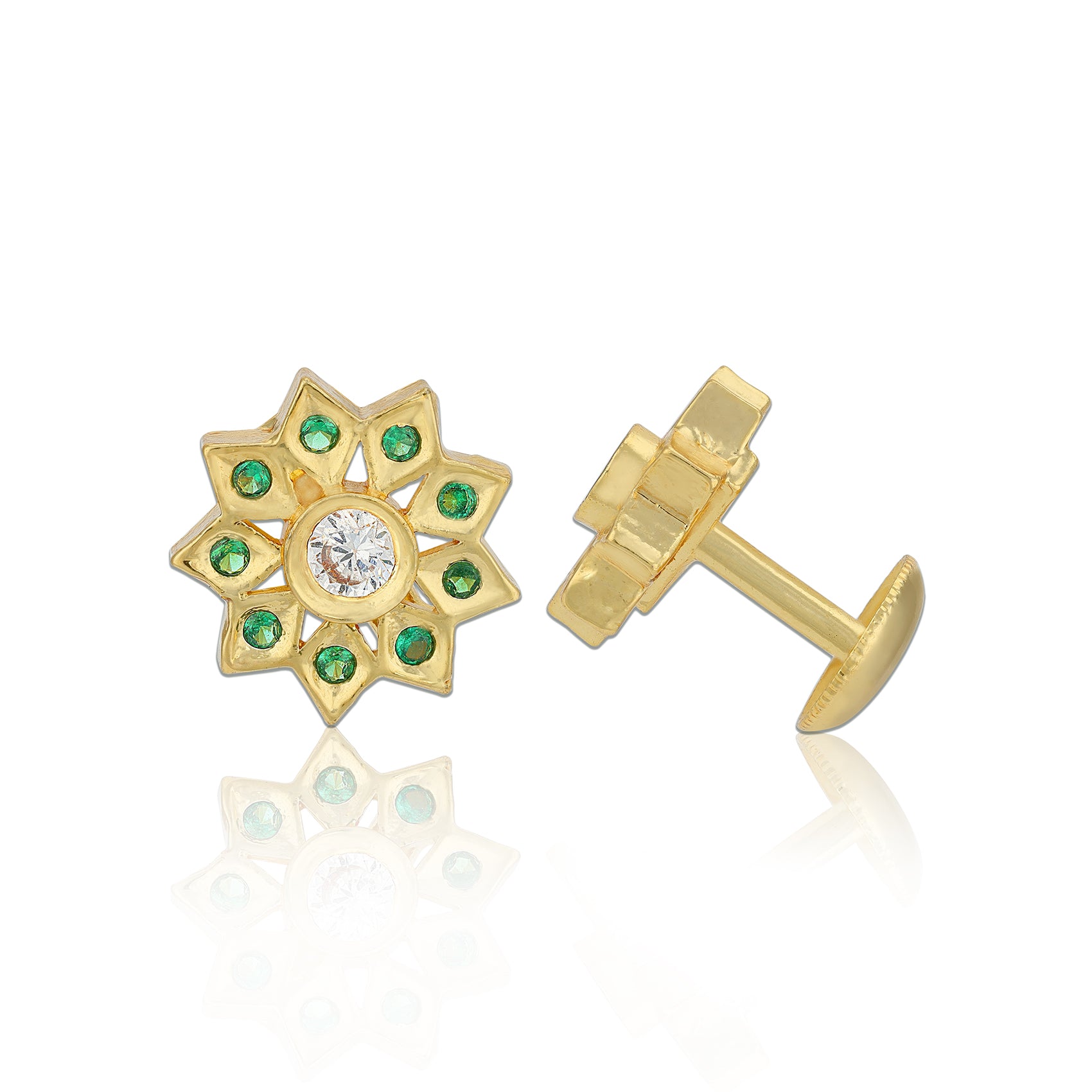 925 Sterling Silver Shimmering Starburst Earring for Women