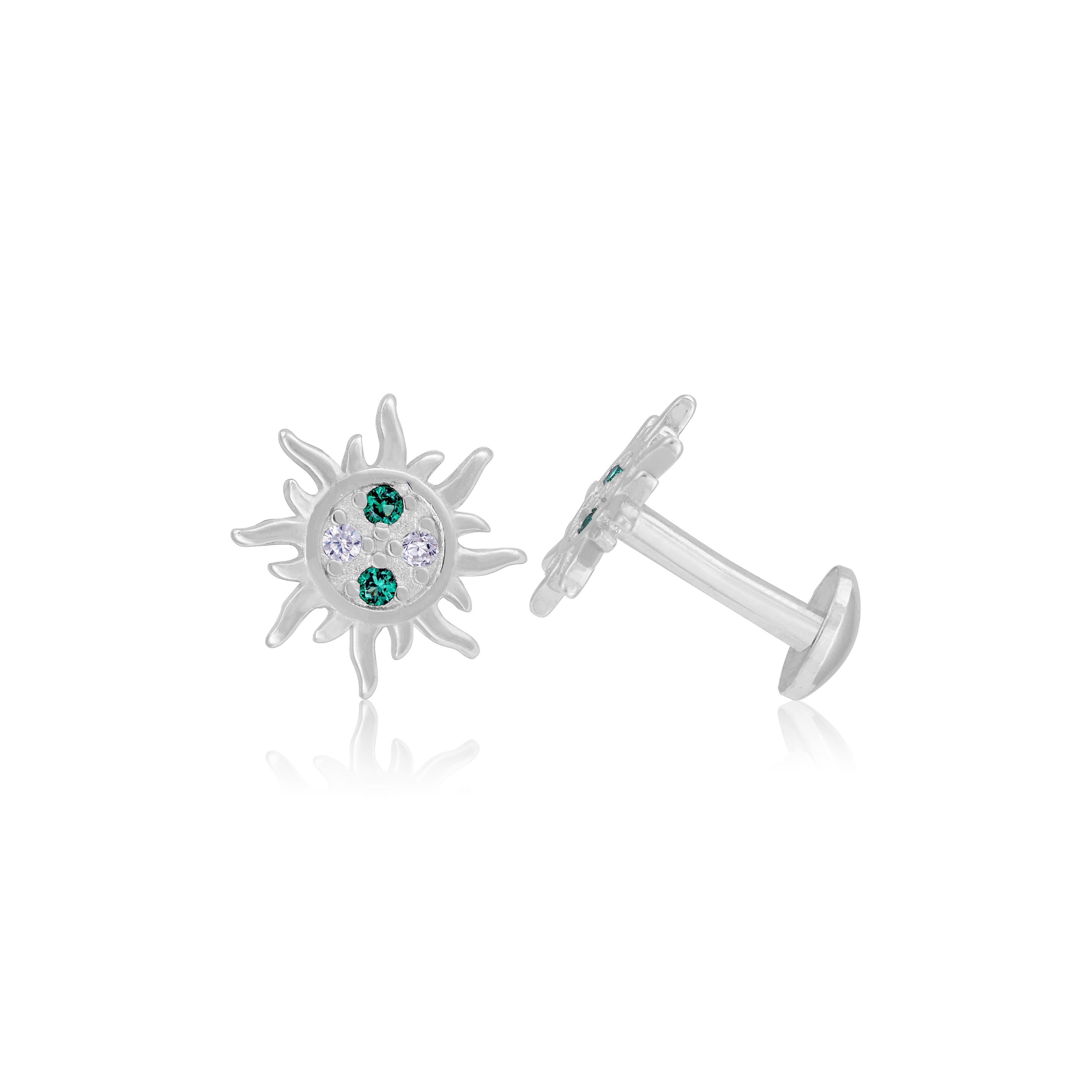 925 Sterling Silver SunSpark Radiant Earring For Women