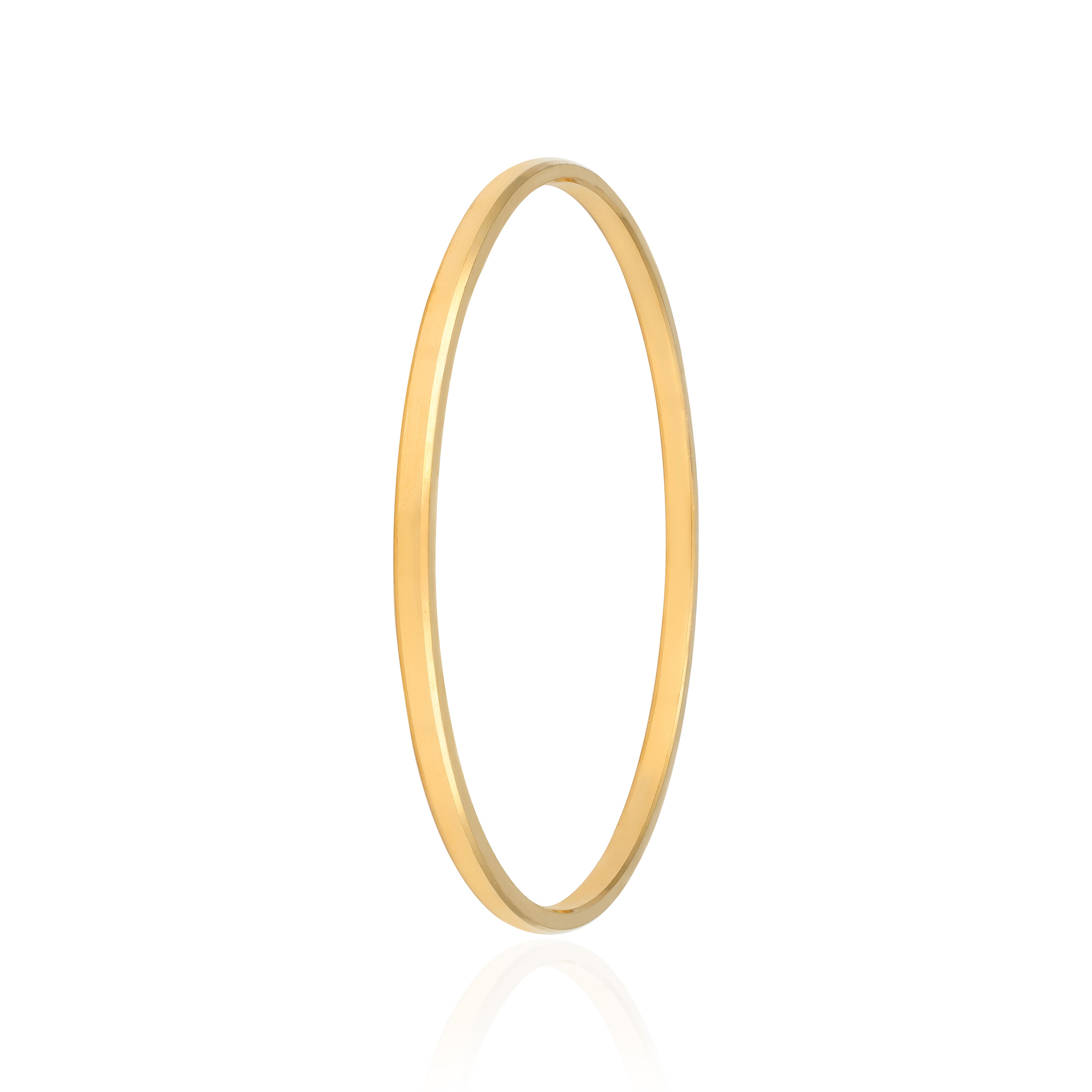 925 Sterling Silver Timeless Gold Plated Elegant Kada for Men