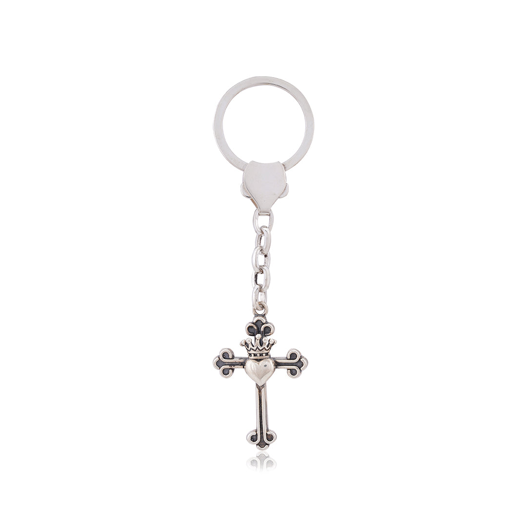Sterling Silver Christ-Cross Key Chain