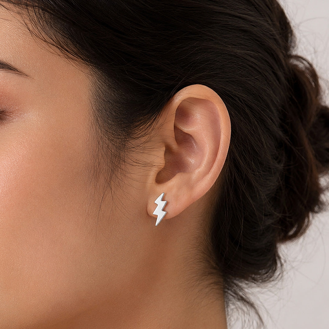 Thunder Spark 925 Sterling Silver Sleek Designer Earring