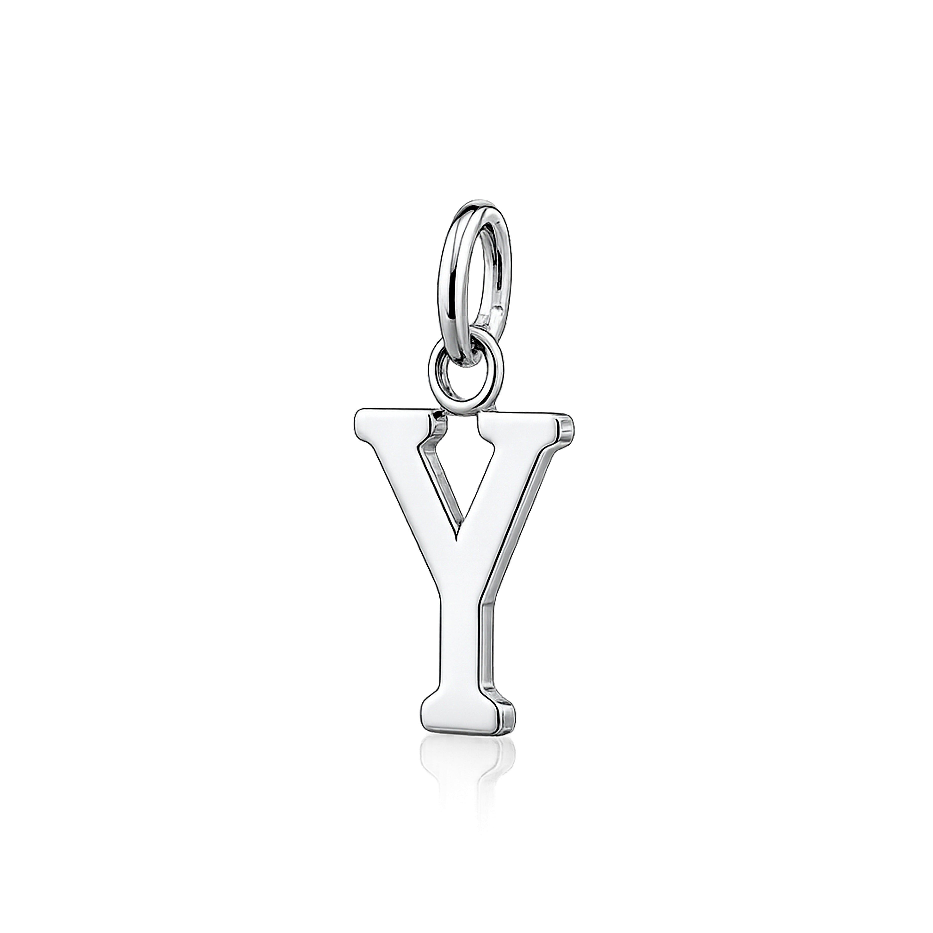 Timeless Initial Y 925 Sterling Silver Pendant for Women