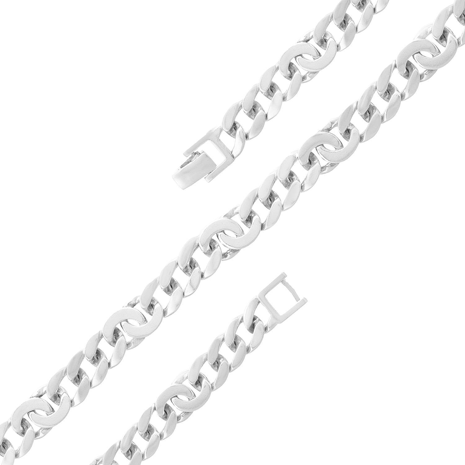 Timeless Cuban Rhodium Plated Bracelet