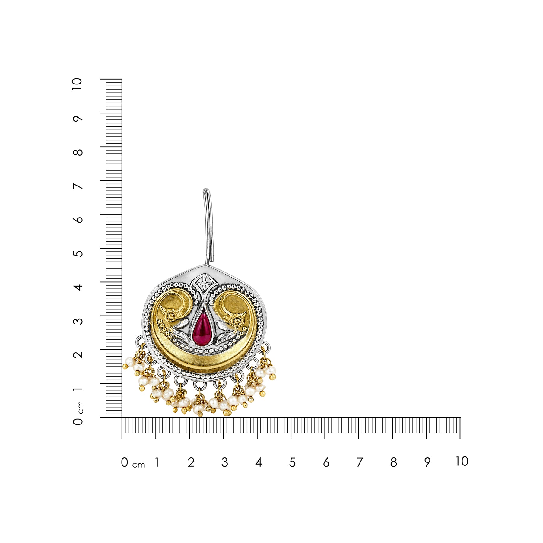 Traditional Pearl 925 Sterling Silver Hanging Earrings