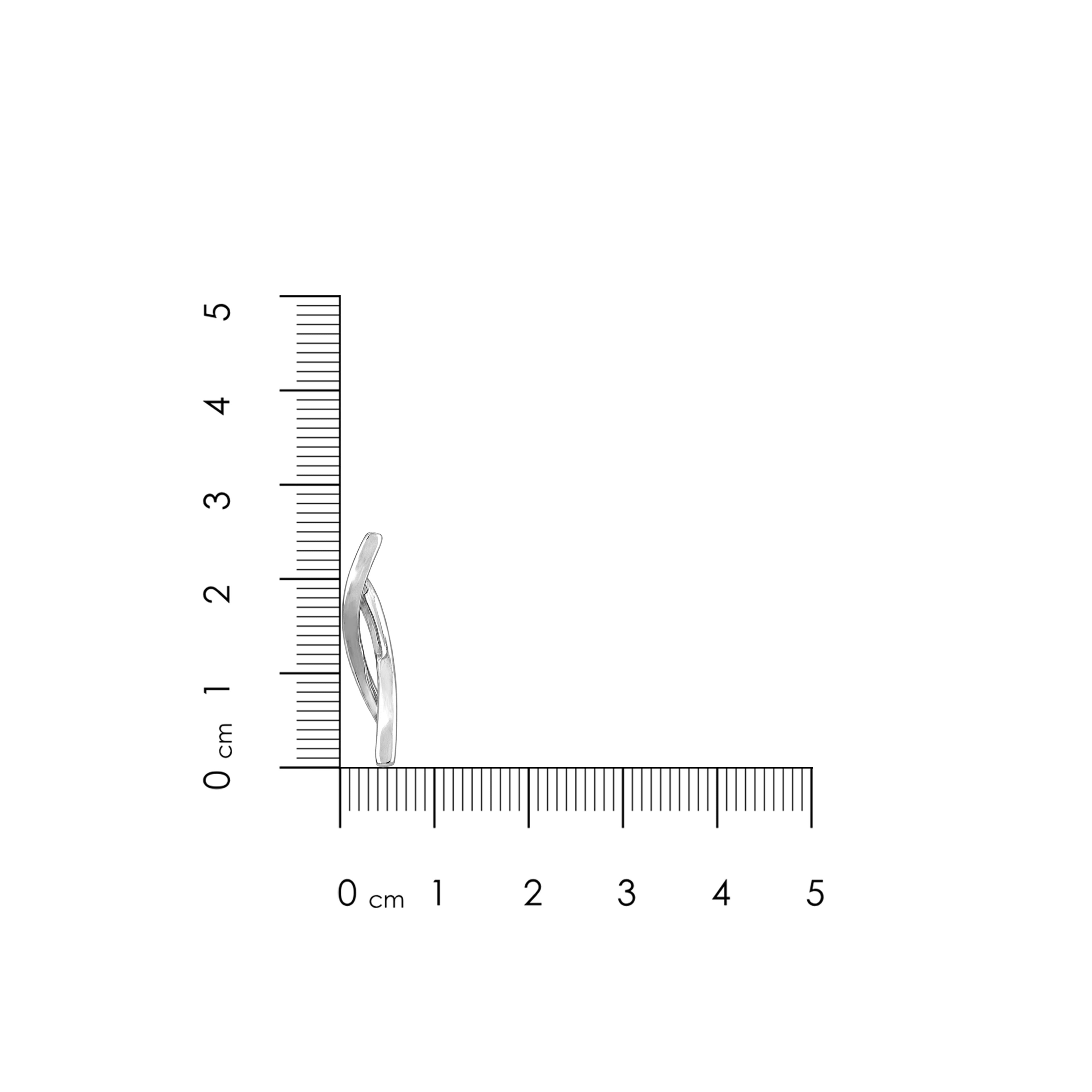 Twist Curve 925 Silver Earrings