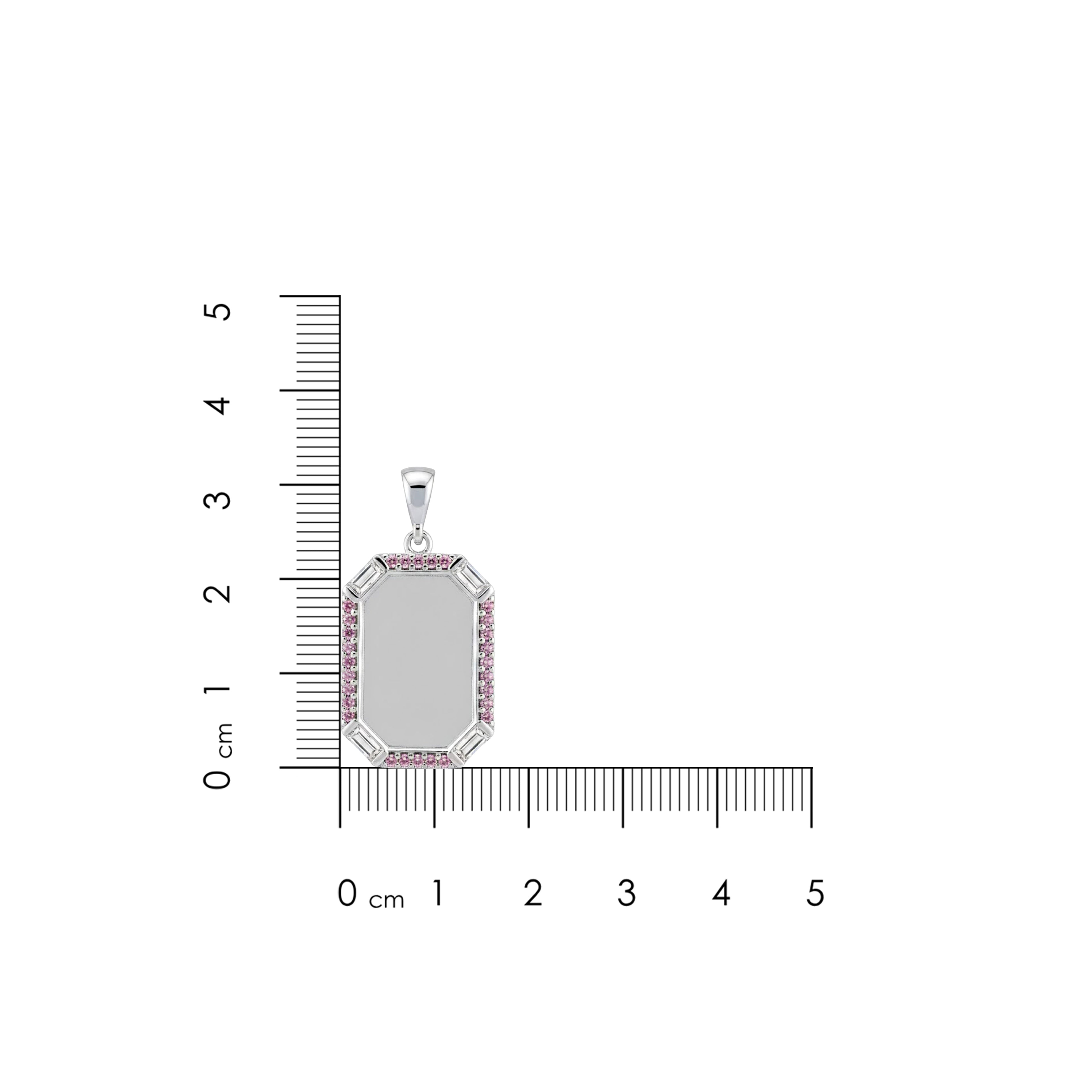 Vintage Octagon Halo 925 Sterling Silver Engraving Pendant for women