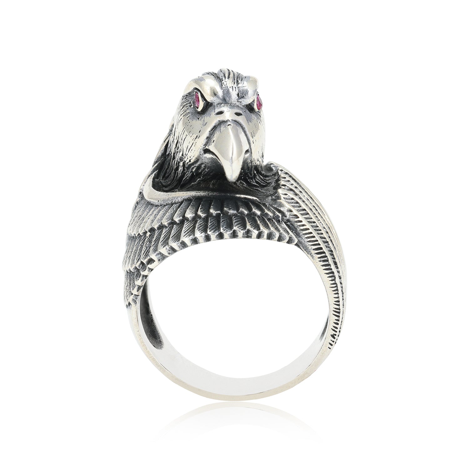 Vintage Eagle Head Oxidised Ring