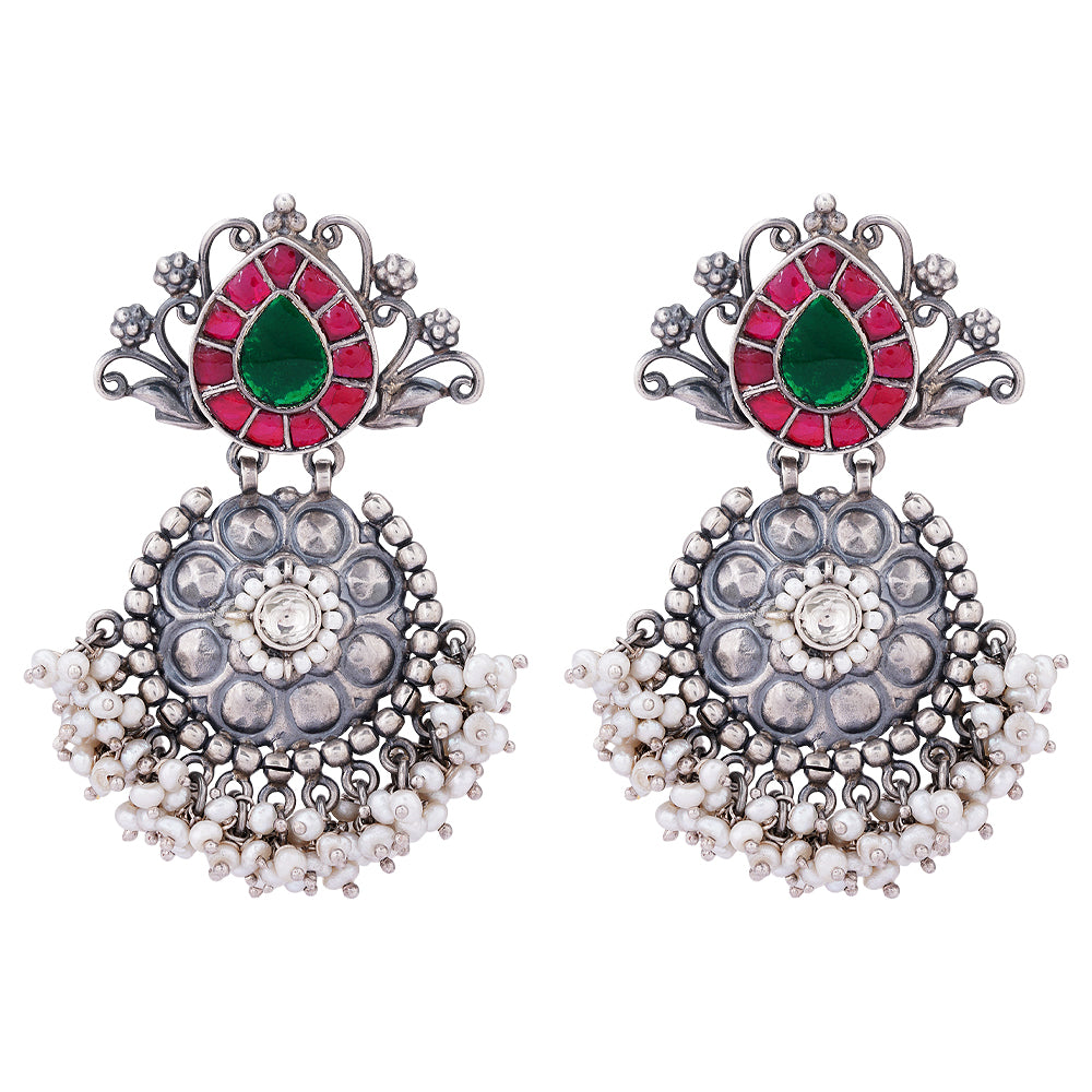 Vintage Pearl Sterling Silver Earring