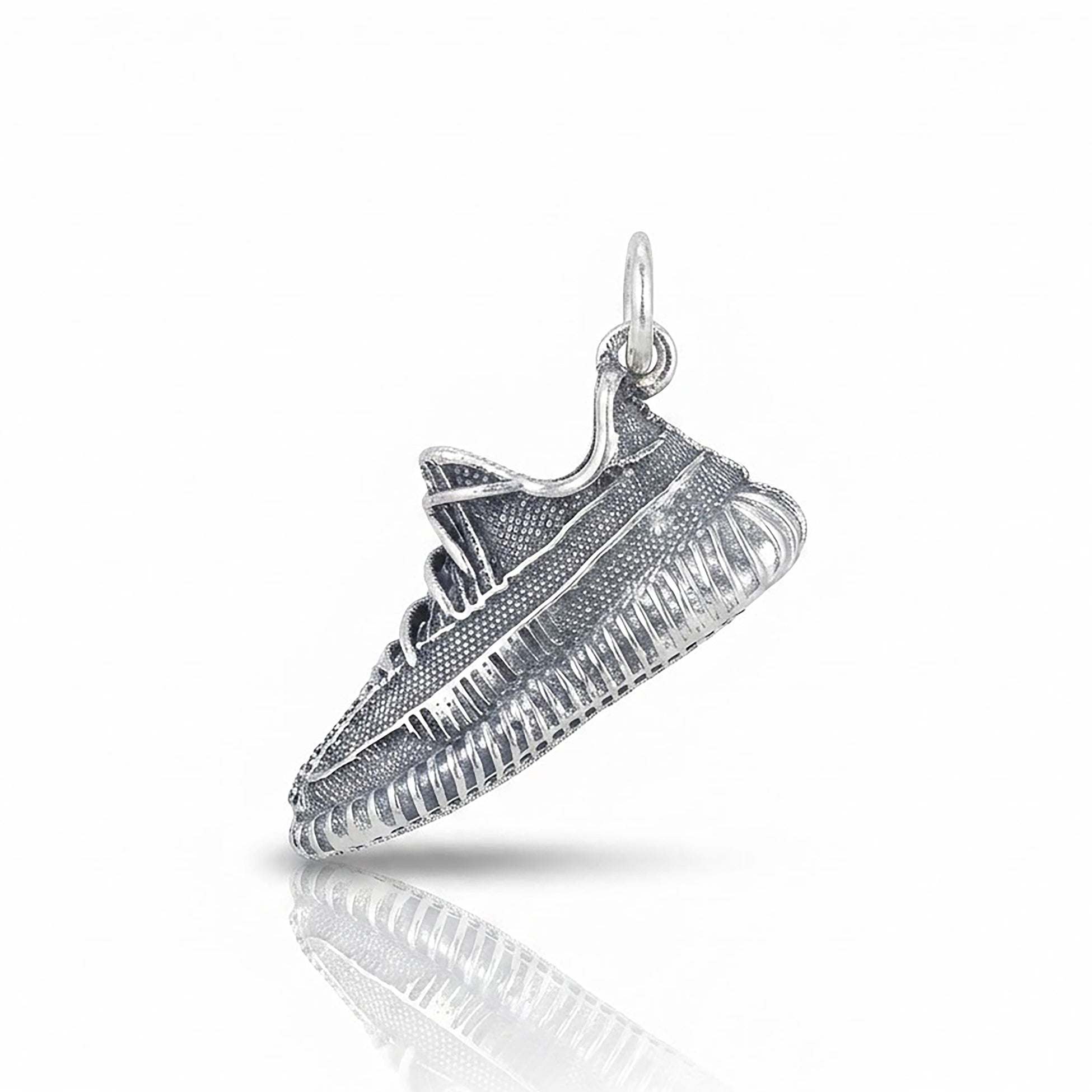 Vintage Running Shoe 925 Sterling SilverStatement Pendant