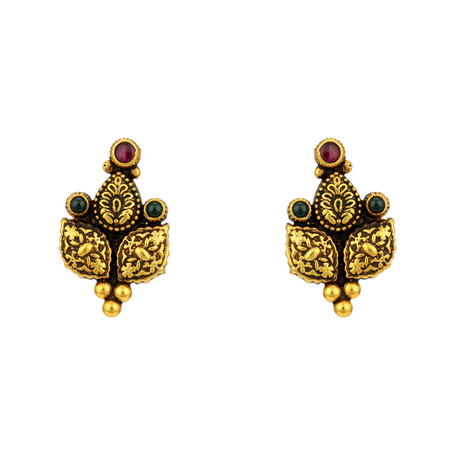 Vintage Triple Petal 925 Sterling Silver Earring for Women