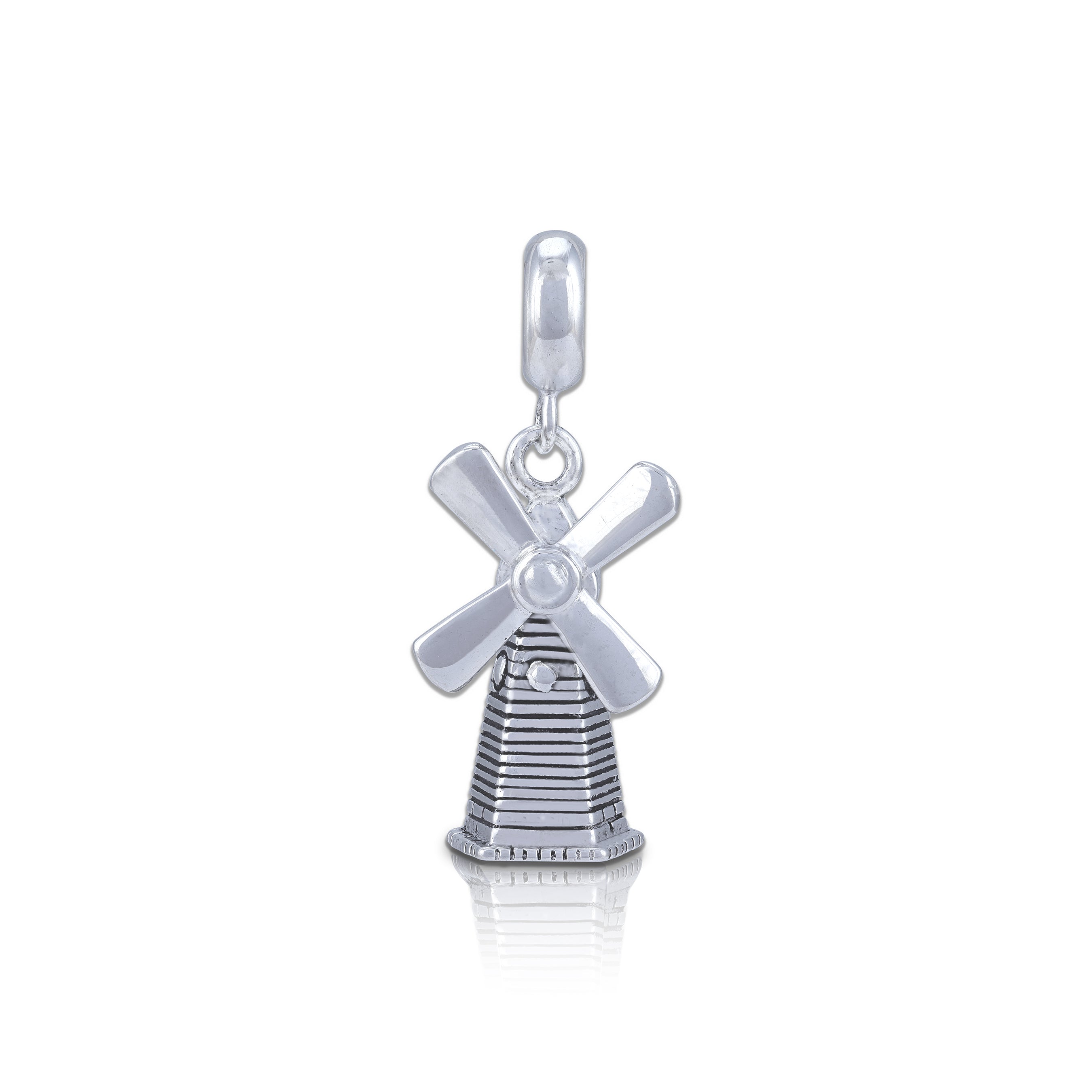 Whispering Windmill 925 Sterling Silver Timeless Beauty Pendant