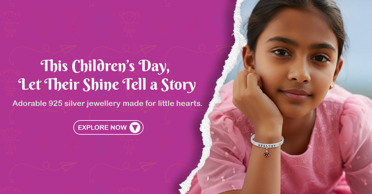 Children’s Day Gifts That Sparkle: Adorable 925 Silver Jewellery for Your Little Ones — Now 20% OFF Online!