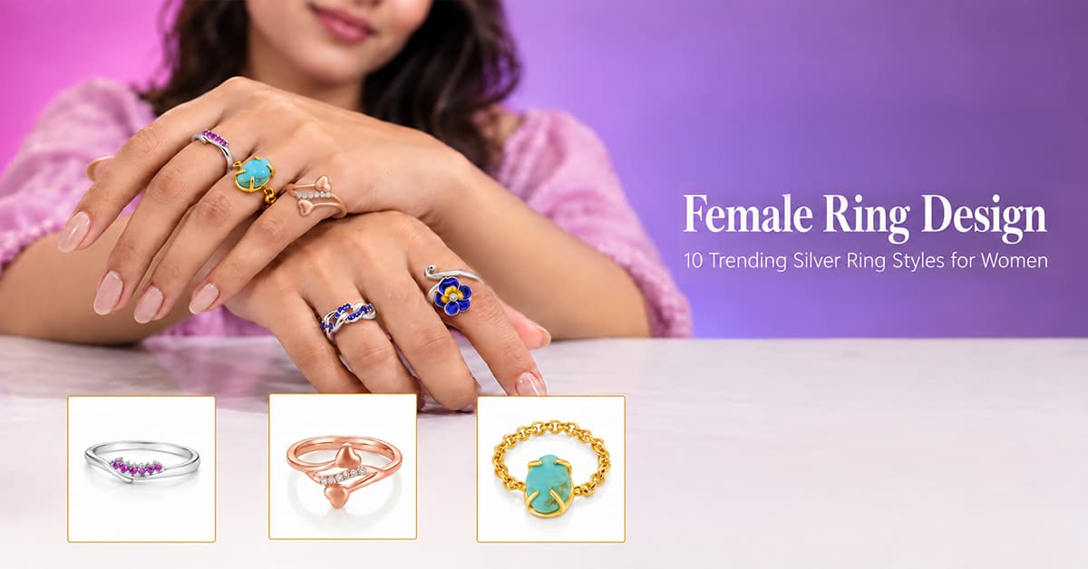 Female Ring Design: 10 Trending Silver Ring Styles for Women