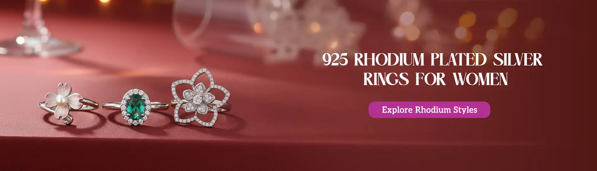 Rhodium Plated Rings