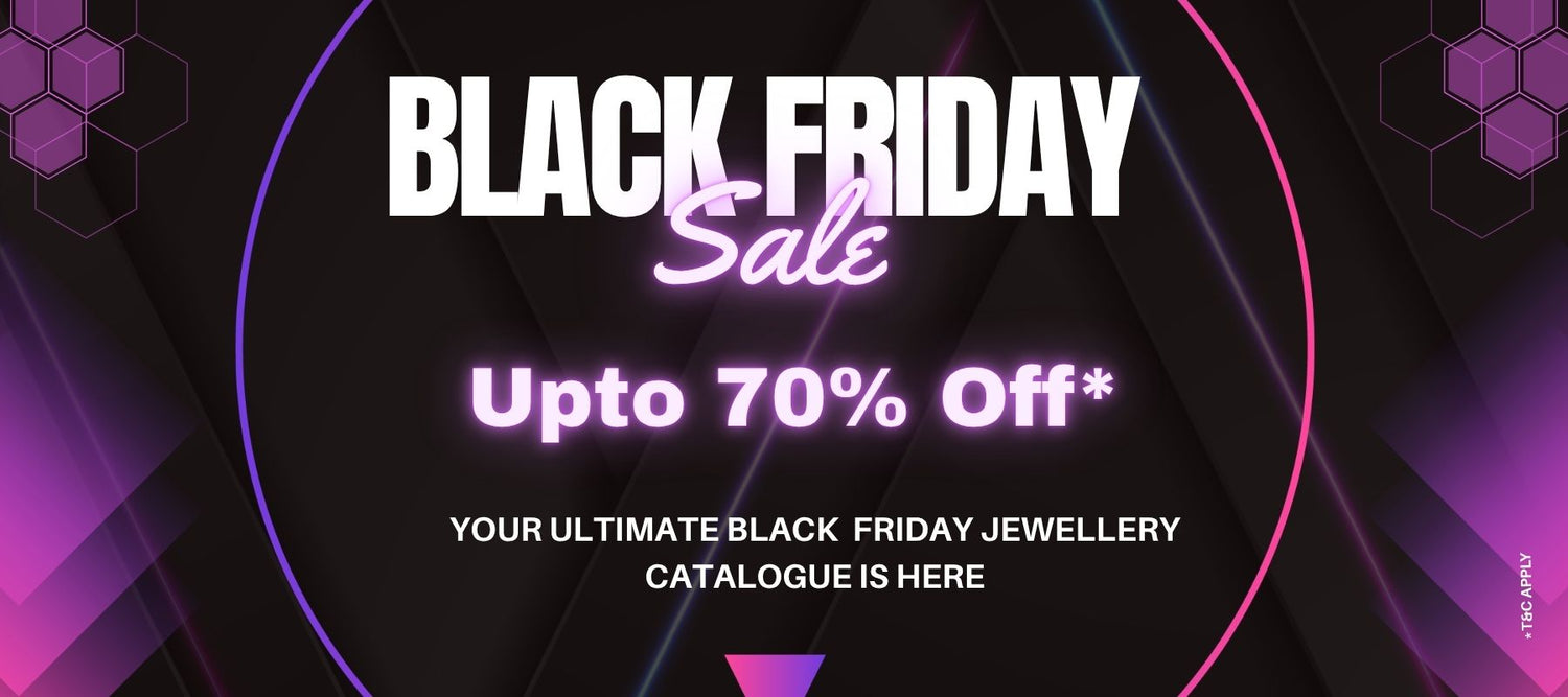 Black Friday Silver Jewellery Deals Banner – Up To 70% Off – Vendi