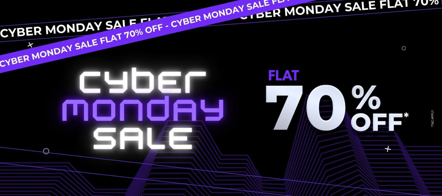 Cyber Monday Flat 70% OFF
