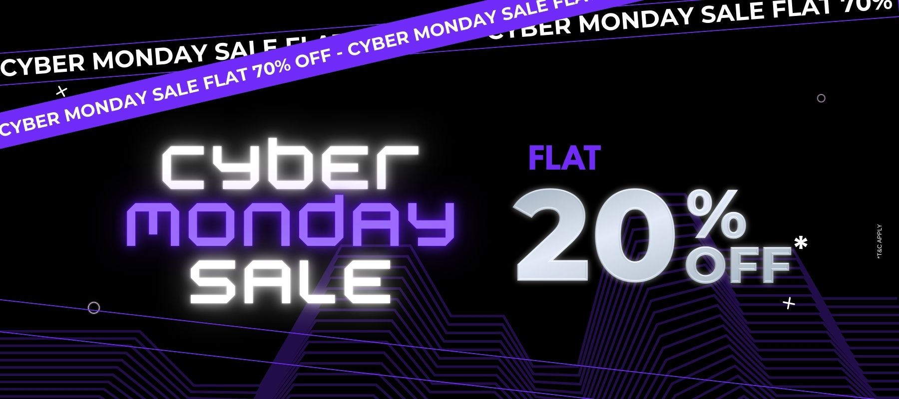 Cyber Monday Flat 20% OFF
