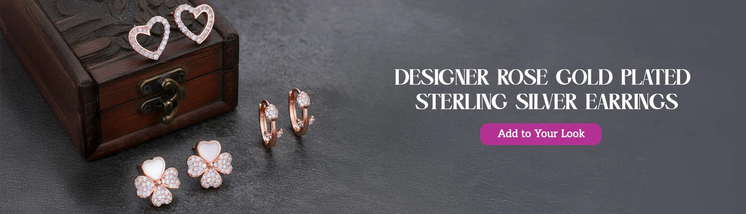 Rose Gold Plated Earrings