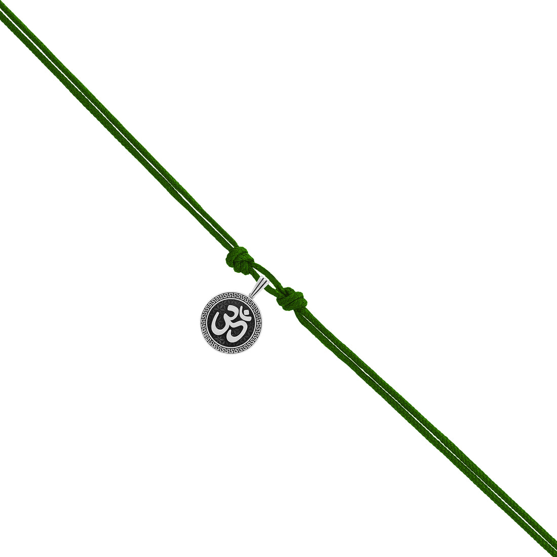 925 Divine Om Oxidised Pendant
