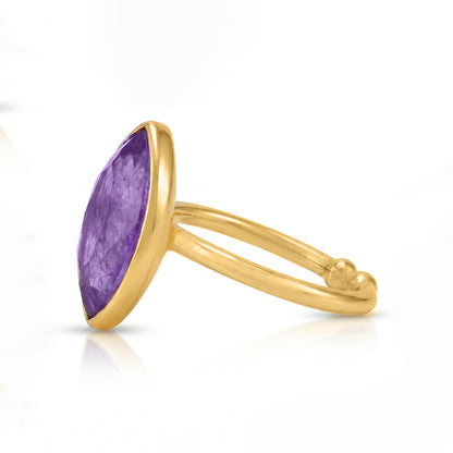 Regal Purple 925 Sterling Silver Ring Vendi Select