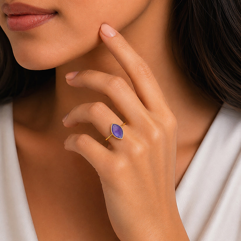 Regal Purple 925 Sterling Silver Ring Vendi Select