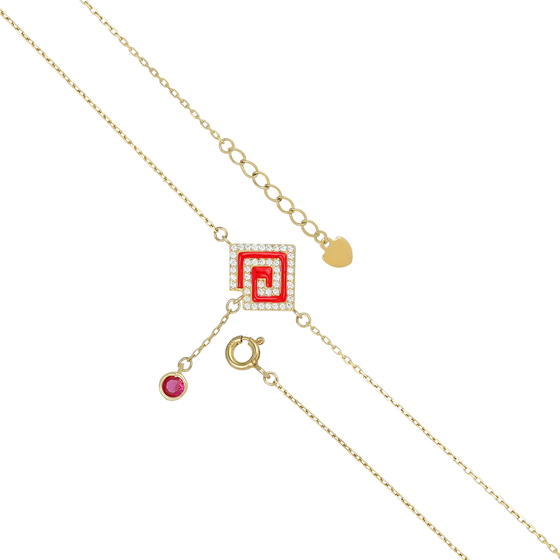 Elegant Geometry 925 Sterling Silver Drop Bracelet for Women