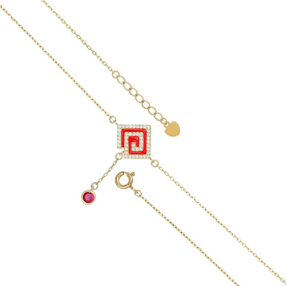 Elegant Geometry 925 Sterling Silver Drop Bracelet for Women