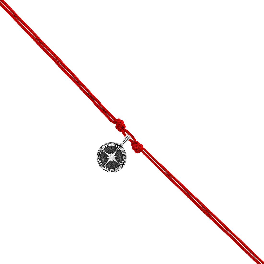 925 Navigator Compass Oxidised Pendant