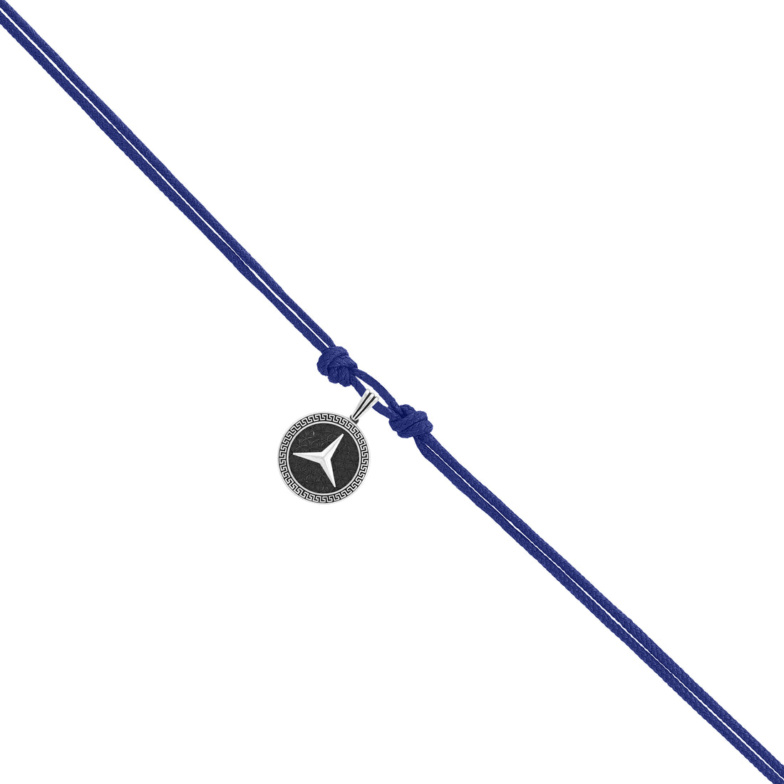 Star Of Mercedes Benz Oxidised Pendant