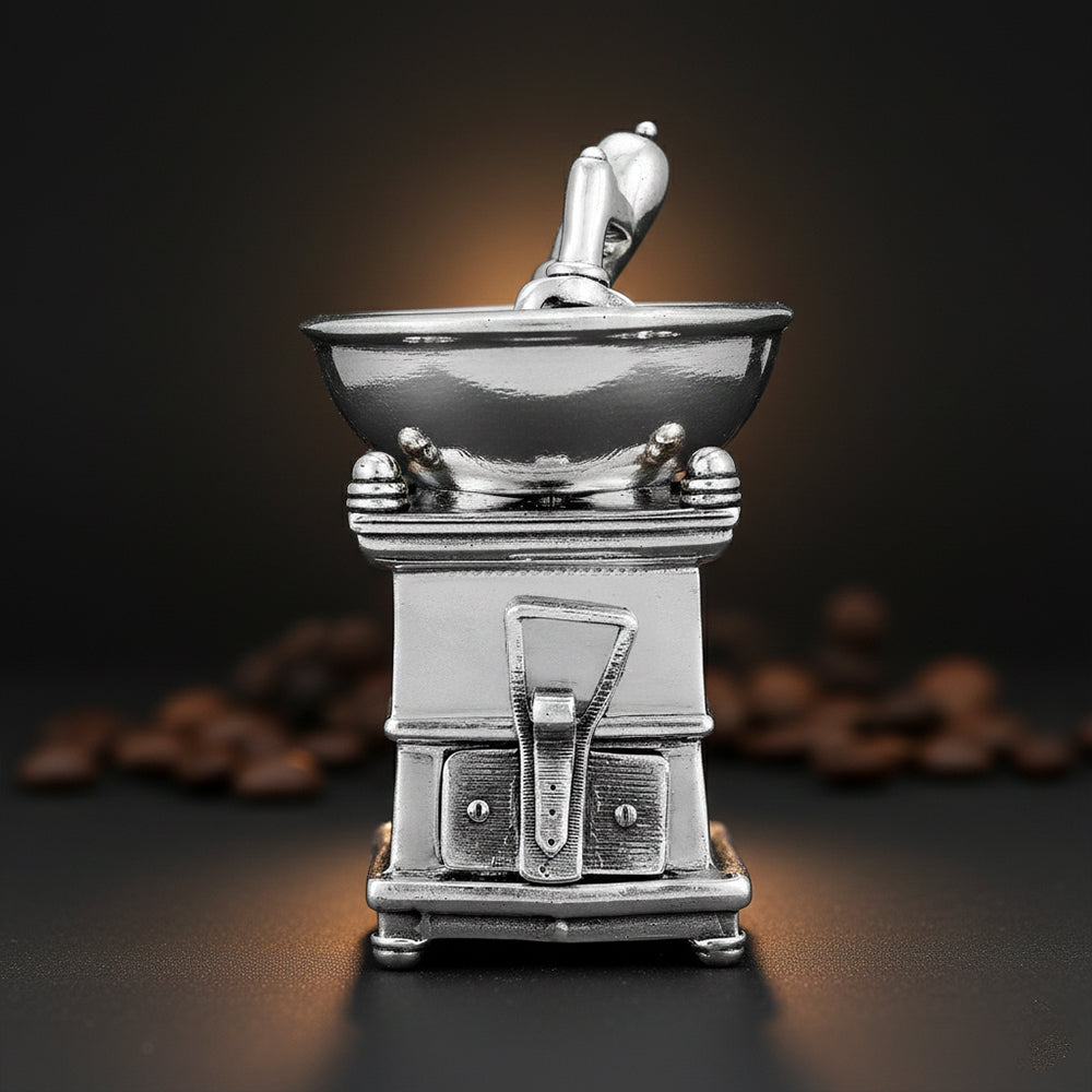 925 Dutch Coffee Grinder Sterling Silver Miniature