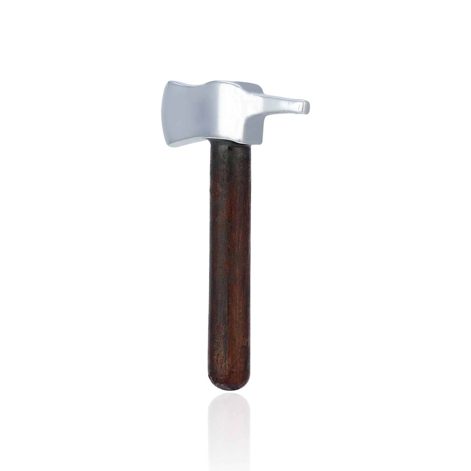 925 Axe Sterling Silver Wooden Handle Minature For Showpiece