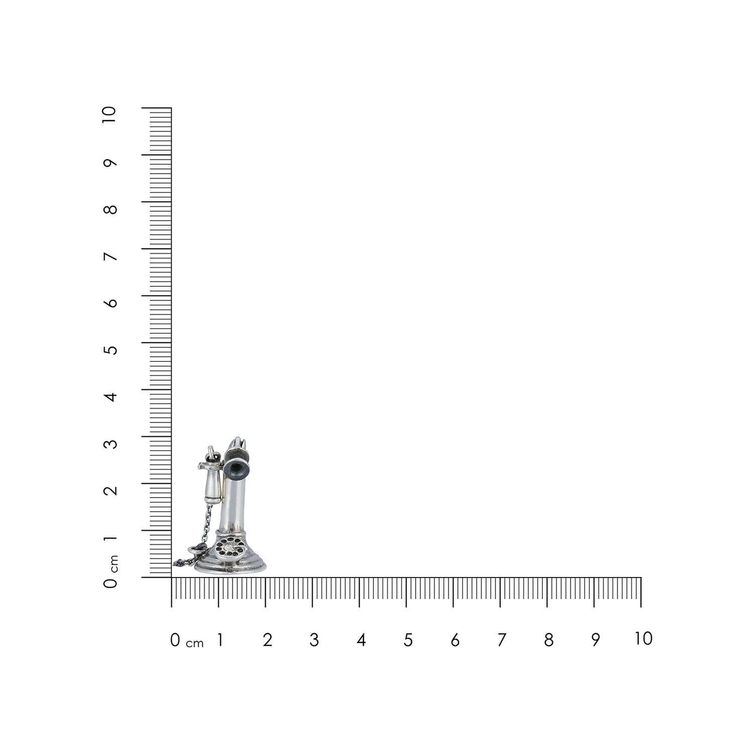 925 Classic Telephone Sterling Silver Miniature